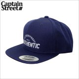 CAPTAIN STREET AUTHENTIC スナップバックキャップ NAVY キャプテンストリート