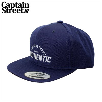 画像1: CAPTAIN STREET AUTHENTIC スナップバックキャップ NAVY キャプテンストリート