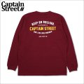 CAPTAIN STREET GS L/S Tシャツ BURGUNDY キャプテンストリート