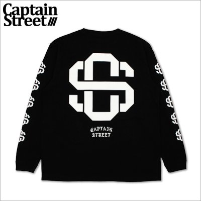 画像1: CAPTAIN STREET eighty L/S Tシャツ BLACK キャプテンストリート