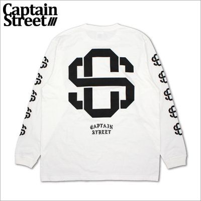 画像1: CAPTAIN STREET eighty L/S Tシャツ WHITE キャプテンストリート