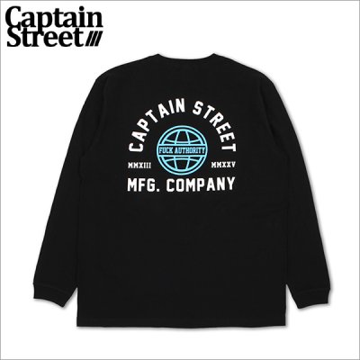 画像1: CAPTAIN STREET WFA L/S Tシャツ BLACK キャプテンストリート