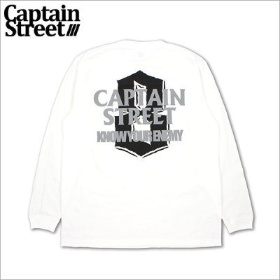 画像1: CAPTAIN STREET KYE L/S Tシャツ WHITE キャプテンストリート