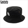 CAPTAIN STREET Classic CS バケットハット BLACK キャプテンストリート