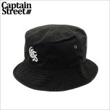 CAPTAIN STREET Classic CS バケットハット BLACK キャプテンストリート