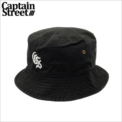 画像1: CAPTAIN STREET Classic CS バケットハット BLACK キャプテンストリート