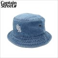 CAPTAIN STREET Classic CS バケットハット BLUE DENIM キャプテンストリート