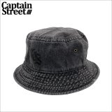 CAPTAIN STREET Classic CS バケットハット BLACK DENIM キャプテンストリート