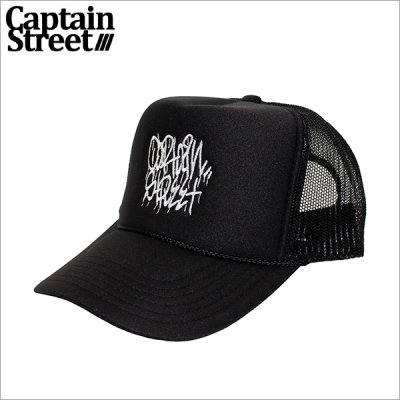 画像1: CAPTAIN STREET Tag メッシュキャップ BLACK キャプテンストリート