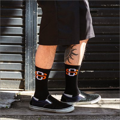 画像2: CAPTAIN STREET eighty SOCKS BLACK キャプテンストリート