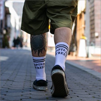 画像2: CAPTAIN STREET FO SOCKS WHITE キャプテンストリート