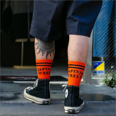 画像2: CAPTAIN STREET FO SOCKS ORANGE キャプテンストリート