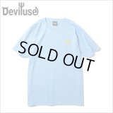 【50%OFF】Deviluse デビルユース Heartaches Tシャツ MID BLUE