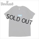 【20％OFF】Deviluse デビルユース Blue Box Logo Tシャツ BLACK