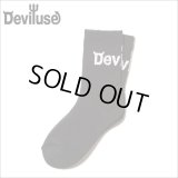 Deviluse デビルユース Logo Socks BLACK