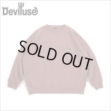 【20％OFF】【送料無料】Deviluse デビルユース Prickly Flower クルーネックスウェット BURGUNDY