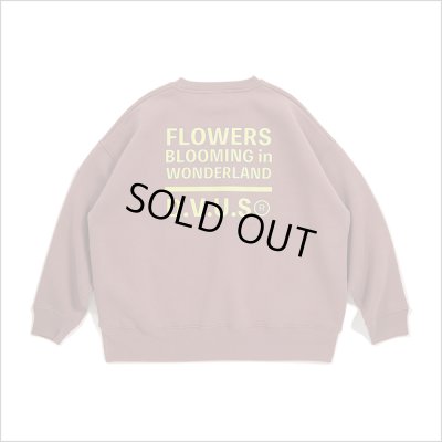 画像2: 【20％OFF】【送料無料】Deviluse デビルユース Prickly Flower クルーネックスウェット BURGUNDY