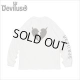 Deviluse デビルユース Stencil L/S Tシャツ WHITE