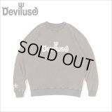 【送料無料】Deviluse デビルユース Logo クルーネックスウェット BLACK