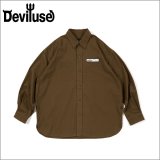 【送料無料】Deviluse デビルユース Work L/Sシャツ OLIVE