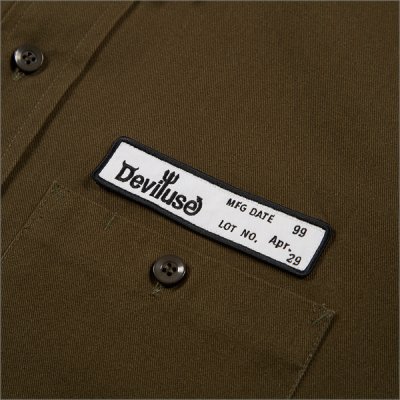 画像4: 【送料無料】Deviluse デビルユース Work L/Sシャツ OLIVE