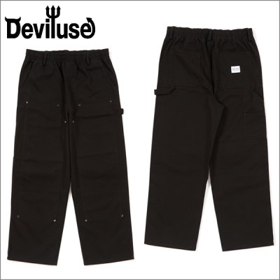 画像1: 【送料無料】Deviluse デビルユース Work パンツ BLACK