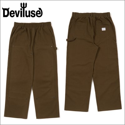 画像1: 【送料無料】Deviluse デビルユース Work パンツ OLIVE