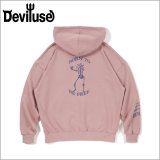 【送料無料】Deviluse デビルユース Bone to be free P/Oパーカー PURPLE