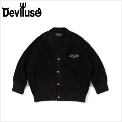 画像1: 【送料無料】Deviluse デビルユース Mohair カーディガン BLACK