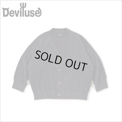 画像1: 【送料無料】Deviluse デビルユース Mohair カーディガン CHARCOAL