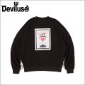 【送料無料】Deviluse デビルユース Love Life クルーネックスウェット BLACK