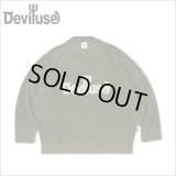 【送料無料】Deviluse デビルユース Mohair Logo Knit OLIVE