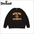 【送料無料】Deviluse デビルユース Authentic クルーネックスウェット BLACK