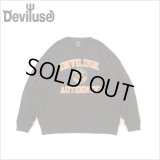 【送料無料】Deviluse デビルユース Authentic クルーネックスウェット BLACK