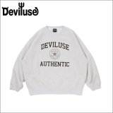 【送料無料】Deviluse デビルユース Authentic クルーネックスウェット ASH