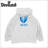 【送料無料】Deviluse デビルユース Plump Heart P/Oパーカー ASH