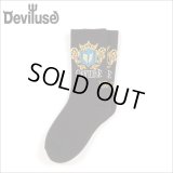 Deviluse デビルユース Emblem Socks BLACK