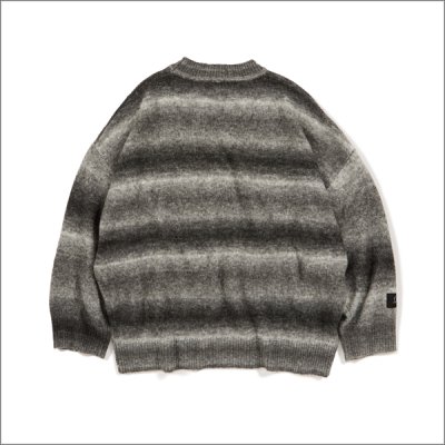 画像2: 【送料無料】Deviluse デビルユース Border Knit Crewneck BLACK