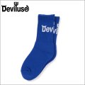 Deviluse デビルユース Logo Socks BLUE