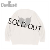 【送料無料】Deviluse デビルユース Heartaches Knit Crewneck OATMEAL