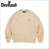 【送料無料】Deviluse デビルユース Blank Logo クルーネックスウェット SAND