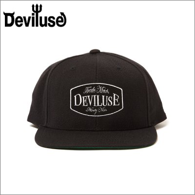 画像1: Deviluse デビルユース Trade Mark スナップバックキャップ BLACK