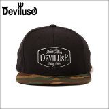 Deviluse デビルユース Trade Mark スナップバックキャップ CAMO/BLACK