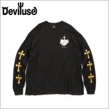 Deviluse デビルユース Sacred Heart L/S Tシャツ BLACK