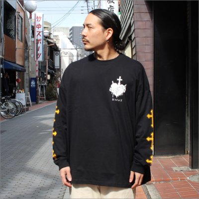 画像3: Deviluse デビルユース Sacred Heart L/S Tシャツ BLACK