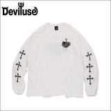 Deviluse デビルユース Sacred Heart L/S Tシャツ WHITE