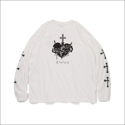 画像2: Deviluse デビルユース Sacred Heart L/S Tシャツ WHITE