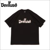 Deviluse デビルユース Foaming Logo Tシャツ BLACK