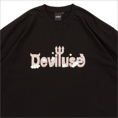 画像3: Deviluse デビルユース Foaming Logo Tシャツ BLACK