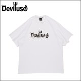 Deviluse デビルユース Foaming Logo Tシャツ WHITE